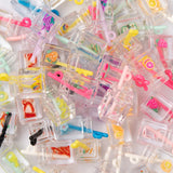 60Pcs Resin Fruit Drink Cup Bottle Charms for DIY Jewelry Crafts