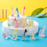 60Pcs Resin Fruit Drink Cup Bottle Charms for DIY Jewelry Crafts