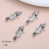 60Pcs/Set Sea Horse Charms for DIY Jewelry Making Supplies