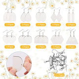 60Pcs Sublimation Blank Earrings, DIY Heat Transfer Earrings