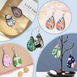 60Pcs Sublimation Blank Earrings Unfinished Teardrop Earrings Pendant