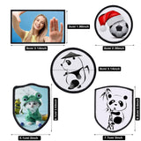 60Pcs Sublimation Iron-on Repair Patches for DIY Hats Shirts Shoes