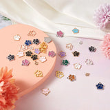 60Pcs Paw Print Charms for Jewelry Making