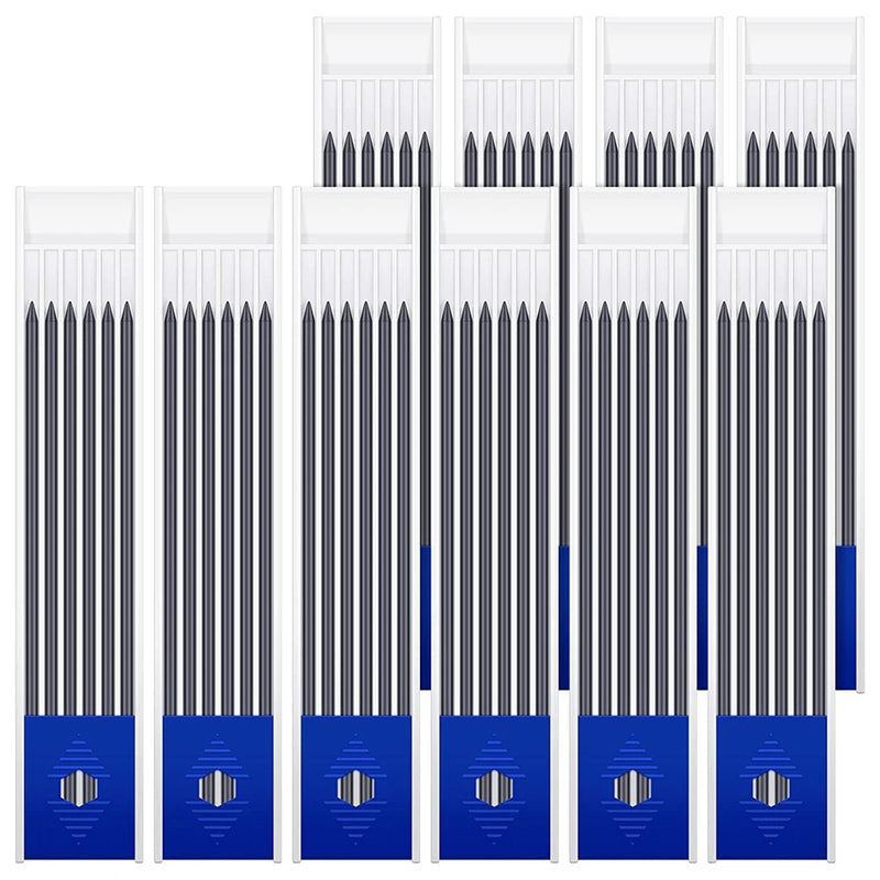 60pc 2.8mm Carpenter Pencil Refills for Woodworking Mechanical Pencil Black