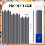 60pc 2.8mm Carpenter Pencil Refills for Woodworking Mechanical Pencil Black