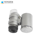 60X Handheld Magnifying Glass Mini Pocket Led UV Jewellers Loupe Microscope