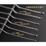 60cm Stainless Steel Curb Chain for Men or Women