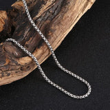 Stainless Steel Men Necklace Popcorn Lobster Buckle Choker Accessories