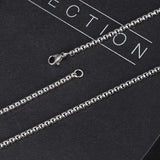 Stainless Steel Men Necklace Popcorn Lobster Buckle Choker Accessories