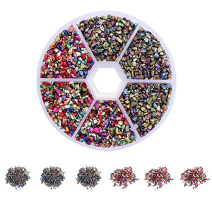 60g Crushed Glass Stones Resin Fill for Epoxy Mold Nail Art Jewelry DIY
