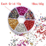 60g Crushed Glass Stones Resin Fill for Epoxy Mold Nail Art Jewelry DIY