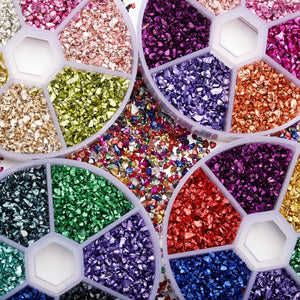 60g Crushed Glass Stones Resin Fill for Epoxy Mold Nail Art Jewelry DIY