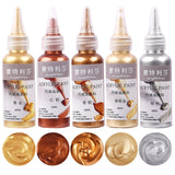 60ml Metallic Silver Copper Acrylic Paint for Epoxy Resin Jewelry DIY