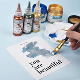 60ml Metallic Silver Copper Acrylic Paint for Epoxy Resin Jewelry DIY
