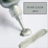 60ml Metallic Silver Copper Acrylic Paint for Epoxy Resin Jewelry DIY