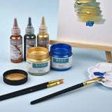 60ml Waterproof Acrylic Paint Pigment Silver Copper for DIY Epoxy Resin Crafts