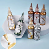 60ml Waterproof Acrylic Paint Pigment Silver Copper for DIY Epoxy Resin Crafts