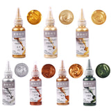 60ml Waterproof Acrylic Paint Pigment Silver Copper for DIY Epoxy Resin Crafts