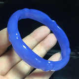 60mm Natural Agate Chalcedony Bracelet Jade 0178