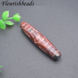 60mm Oval Natural Stone Tibetan DZI Bead Retro Agate Bead DIY Jewelry 1pc