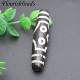 60mm Oval Natural Stone Tibetan DZI Bead Retro Agate Bead DIY Jewelry 1pc