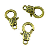 60pcs Antique Bronze Plated Charms Lobster Clasp Key Chain DIY Accessories