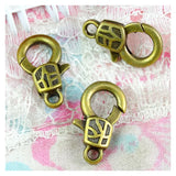 60pcs Antique Bronze Plated Charms Lobster Clasp Key Chain DIY Accessories