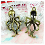 60pcs Octopus Pendant Vintage DIY Jewelry