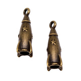 60pcs 3D Rocket Charm Jewelry Making Accessories Antique Silver Bronze