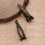 60pcs 3D Rocket Charm Jewelry Making Accessories Antique Silver Bronze