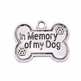 60pcs In Memory Of My Dog Tag Charms - DIY Jewelry Findings