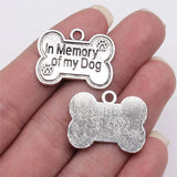 60pcs In Memory Of My Dog Tag Charms - DIY Jewelry Findings