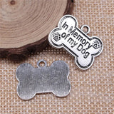 60pcs In Memory Of My Dog Tag Charms - DIY Jewelry Findings