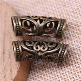 60pcs 26x9mm African Hair Braid Tube Metal Dread Bead Jewelry Findings