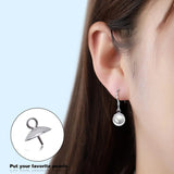 60pcs Stainless Steel Eye Pin Bail Caps Pendants for Jewelry Making