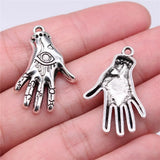 60pcs Mysterious Eye Palm Charms DIY Jewelry Findings