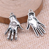 60pcs Mysterious Eye Palm Charms DIY Jewelry Findings