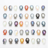 60pcs 3D Aurora Irregular Japanese Fish Glass Beads Multicolor Spacer