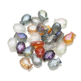 60pcs 3D Aurora Irregular Japanese Fish Glass Beads Multicolor Spacer