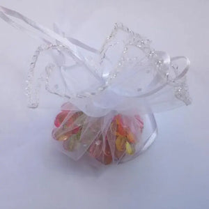 60pcs Round Organza Bag Drawstring Pouch Wedding Birthday Christmas Candy Bag