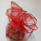 60pcs Round Organza Bag Drawstring Pouch Wedding Birthday Christmas Candy Bag