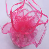 60pcs Round Organza Bag Drawstring Pouch Wedding Birthday Christmas Candy Bag
