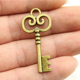 60pcs Antique Key Charm Findings DIY