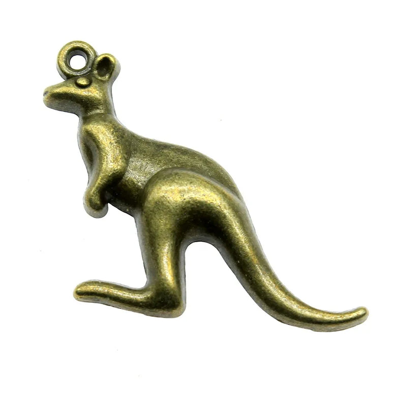 60pcs Kangaroo Australia Pendant 47x31mm Charm Jewelry Making
