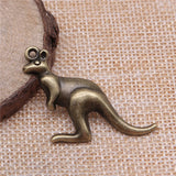 60pcs Kangaroo Australia Pendant 47x31mm Charm Jewelry Making