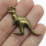 60pcs Kangaroo Australia Pendant 47x31mm Charm Jewelry Making