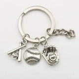 60pcs Alloy Baseball Sports Charms for DIY Jewellery Making