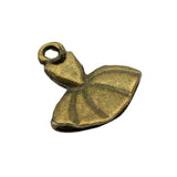 60pcs 2-Sided Tutu Charm Pendant Ballet Charms 16x15mm