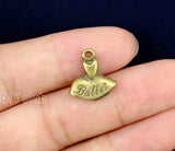 60pcs 2-Sided Tutu Charm Pendant Ballet Charms 16x15mm