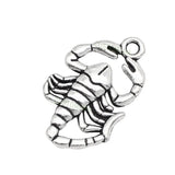 60pcs Tibetan Silver 2 Sided Scorpion Charms 26x16mm